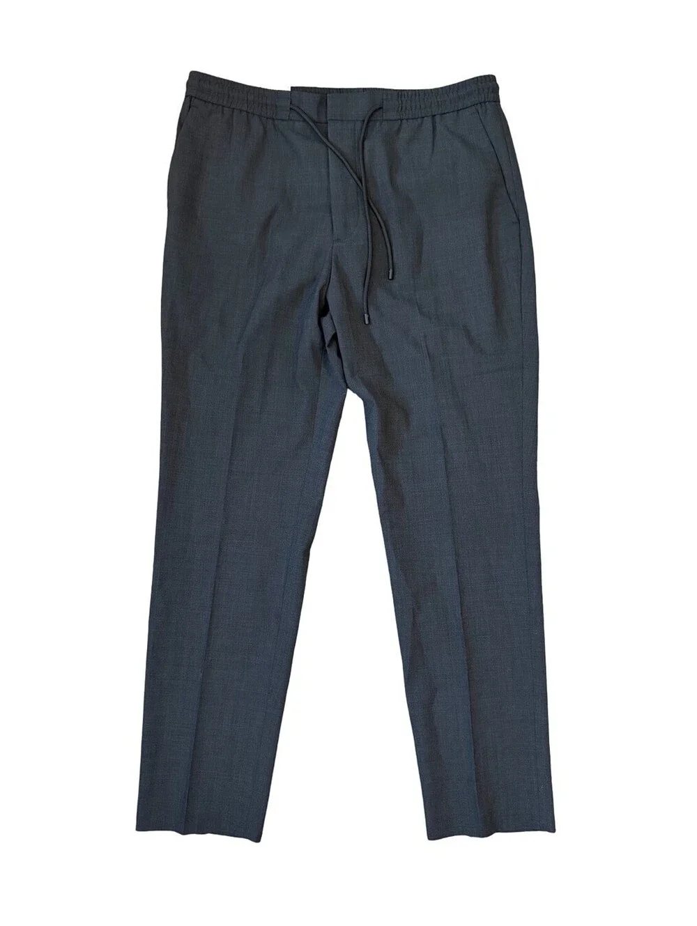 Express Men's Gray Extra Slim Wool Blend Drawstrings Dress Pants Size 34x30 NWT